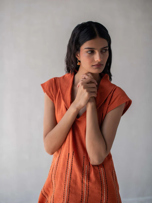 cotton orange top 